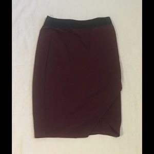 Red Bershka Skirt